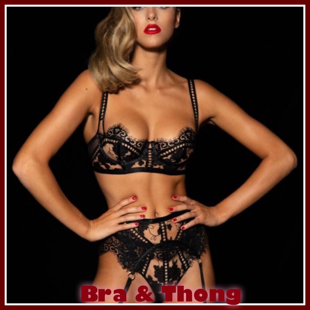 HB Bra & Thong Set NWOT Limited Edition(32D & Sm)